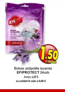 SPAR EFIPROTECT Bolsas antipolilla lavanda oferta