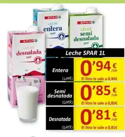 SPAR SPAR leche oferta