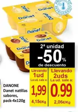 SPAR DANONE Danet natillas sabores oferta