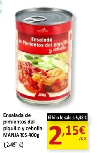 SPAR MANJARES Ensalada de pimientos del piquillo y cebolla oferta