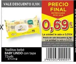 SPAR BABY LINDO Toallitas bebé oferta