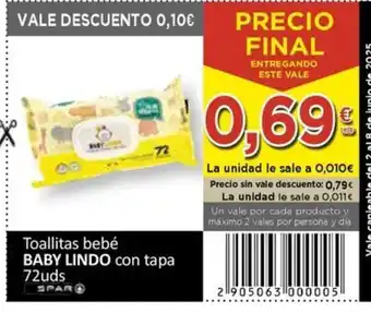 SPAR BABY LINDO Toallitas bebé oferta