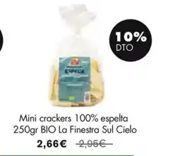 NaturaSí LA FINESTRA SUL CIELO Mini crackers 100% espelta oferta
