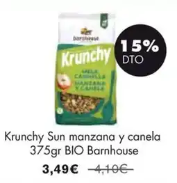 NaturaSí BARNHOUSE Krunchy Sun manzana y canela oferta