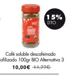 NaturaSí BIO Café soluble descafeinado liofilizado oferta