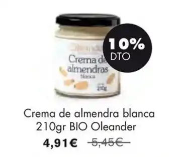 NaturaSí OLEANDER Crema de almendra blanca oferta
