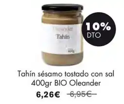 NaturaSí OLEANDER Tahín sésamo tostado con sal oferta