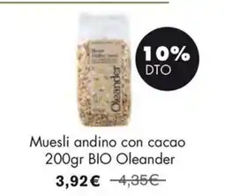 NaturaSí OLEANDER Muesli andino con cacao oferta