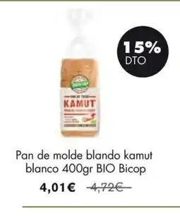 NaturaSí Pan de molde blando kamut blanco oferta