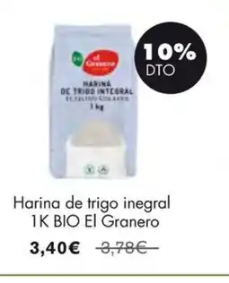 NaturaSí EL GRANERO Harina de trigo inegral oferta