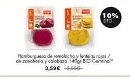 NaturaSí Hamburguesa de remolacha y lentejas rojas / de zanahoria y calabaza oferta