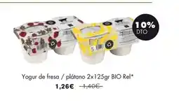 NaturaSí Yogur de fresa / plátano oferta