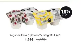 NaturaSí Yogur de fresa / plátano oferta