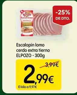 Dialprix ELPOZO Escalopín lomo cerdo extra tierno oferta