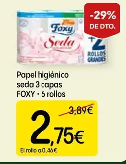 Dialprix FOXY Papel higiénico seda 3 capas oferta