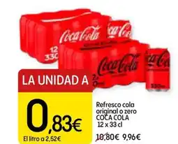 Dialprix COCACOLA Refresco cola original o zero oferta
