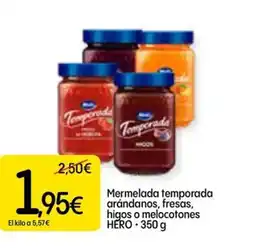 Dialprix HERO Mermelada temporada arándanos, fresas, higos o melocotones oferta