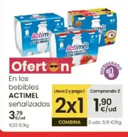 Eroski ACTIMEL En los bebibles oferta