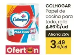 Eroski COLHOGAR Papel de cocina para todo, rollo oferta