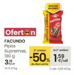 Eroski FACUNDO Pipas Supremas oferta