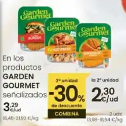 Eroski GARDEN GOURMET En los productos oferta