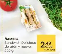 Eroski NAMING Sandwich Delicious de atún y huevo oferta