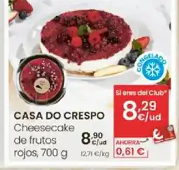 Eroski CASA DO CRESPO Cheesecake de frutos oferta
