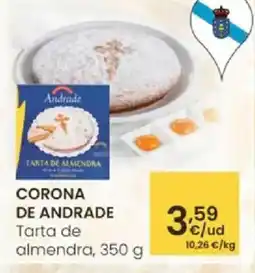Eroski CORONA DE ANDRADE Tarta de almendra oferta