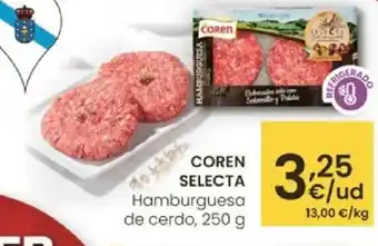 Eroski COREN SELECTA Hamburguesa de cerdo oferta