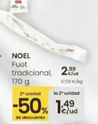 Eroski NOEL Fuet tradicional oferta