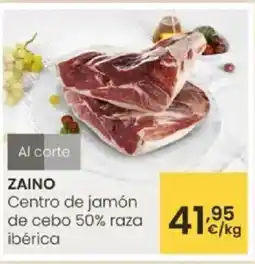 Eroski ZAINO Centro de jamón de cebo 50% raza ibérica oferta