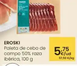 Eroski EROSKI Paleta de cebo de campo 50% raza oferta
