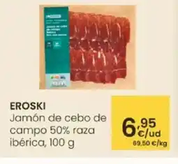 Eroski EROSKI Jamón de cebo de campo 50% raza oferta