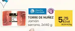 Eroski TORRE DE NUÑEZ Jamón serrano oferta