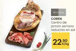 Eroski COREN Centro de jamón serrano reducido en sal oferta