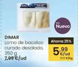 Eroski DIMAR Lomo de bacalao curado desalado oferta