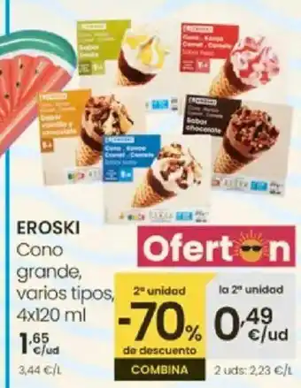 Eroski EROSKI Cono grande oferta