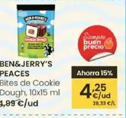Eroski BEN&JERRY'S Bites de Cookie Dough oferta