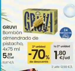 Eroski GRUVI Bombón almendrado de pistacho oferta