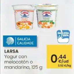 Eroski LARSA Yogur con melocotón o mandarina oferta