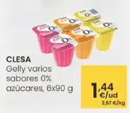 Eroski CLESA Gelly varios sabores 0% azúcares oferta