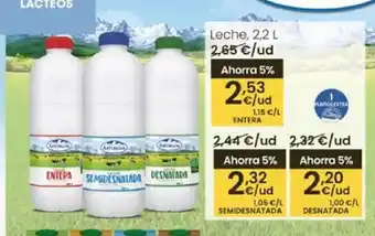 Eroski Leche oferta