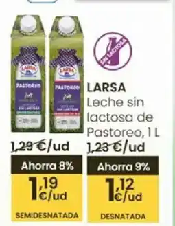 Eroski LARSA Leche sin lactosa de Pastoreo oferta
