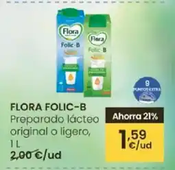 Eroski FLORA FOLIC-B Preparado lácteo original o ligero oferta