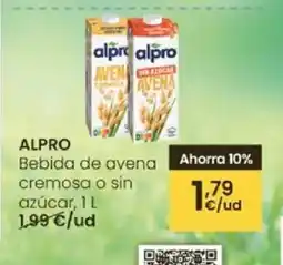 Eroski ALPRO Bebida de avena cremosa o sin azucar oferta