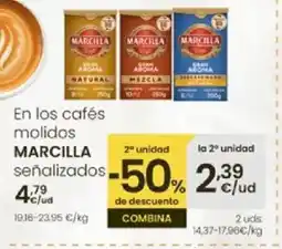 Eroski MARCILLA En los cafés molidos oferta