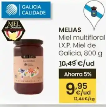 Eroski MELIAS Miel multifloral I.X.P. Miel de Galicia oferta