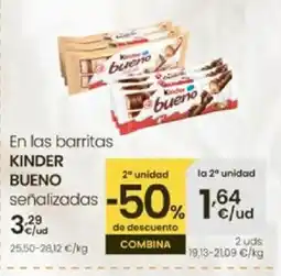 Eroski KINDER BUENO En las bariitas oferta