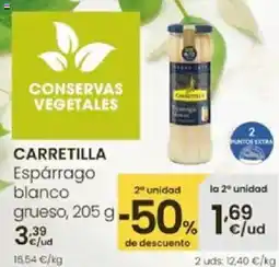 Eroski CARRETILLA Espárrago blanco grueso oferta