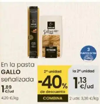 Eroski GALLO En la pasta oferta